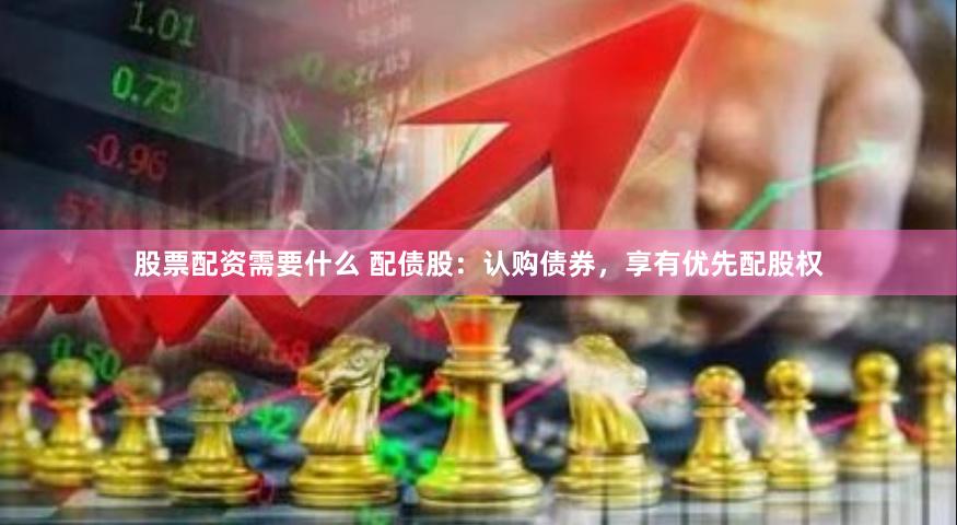 股票配资需要什么 配债股：认购债券，享有优先配股权