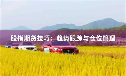 股指期货技巧：趋势跟踪与仓位管理